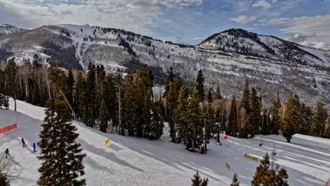 park city utah aerial v low level flyover