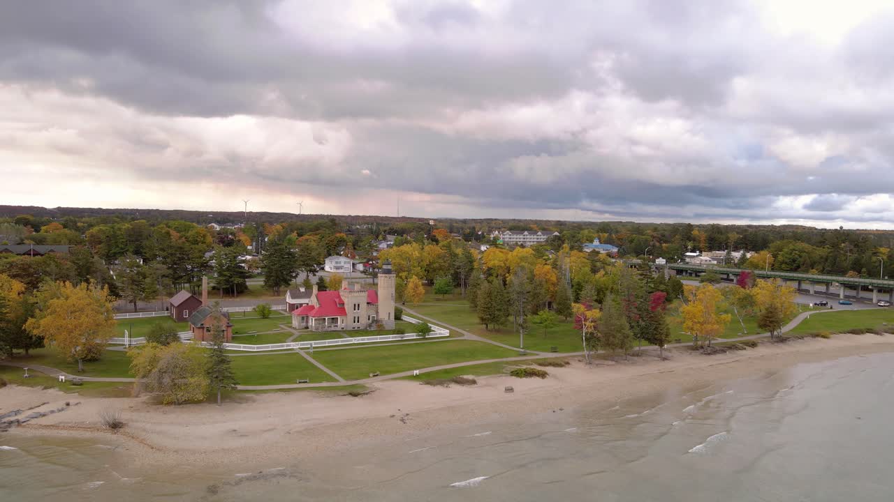 미국 미시간 주 맥키노 시티 올드 맥키낙 포인트 등대