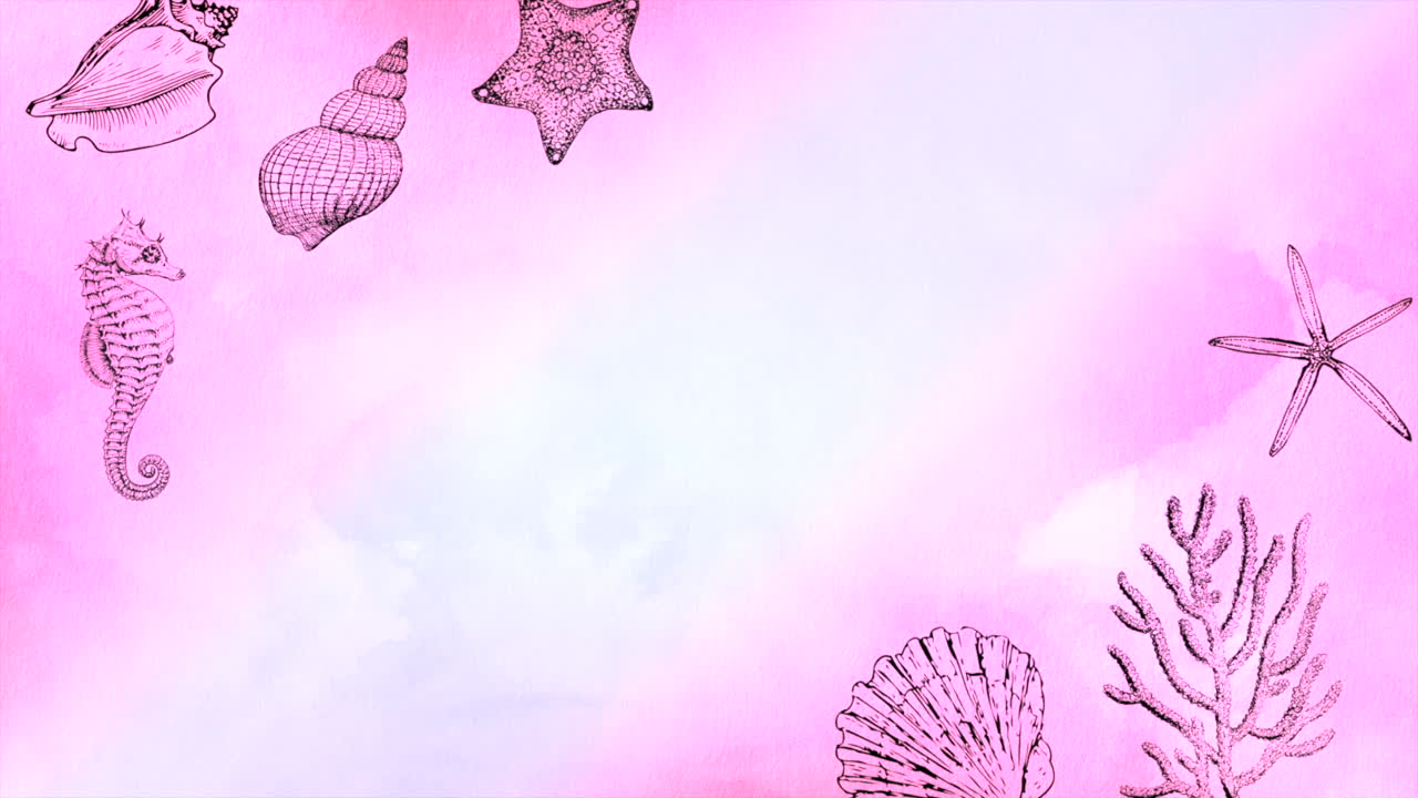 animales marinos en playa rosa