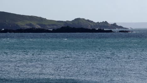 wide shot looking east from Saint Michael&#039;s mount on to mounts bay coastline