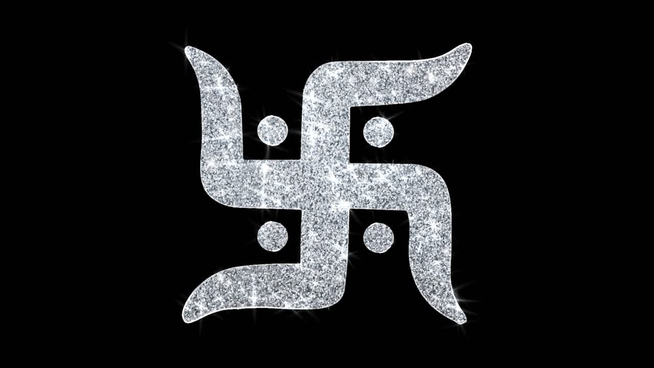 Glittering Svastika Symbol