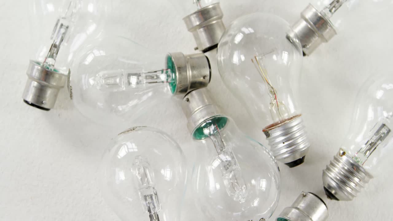 전기 전구의 클로즈업