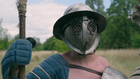 medieval reenactment soldiers