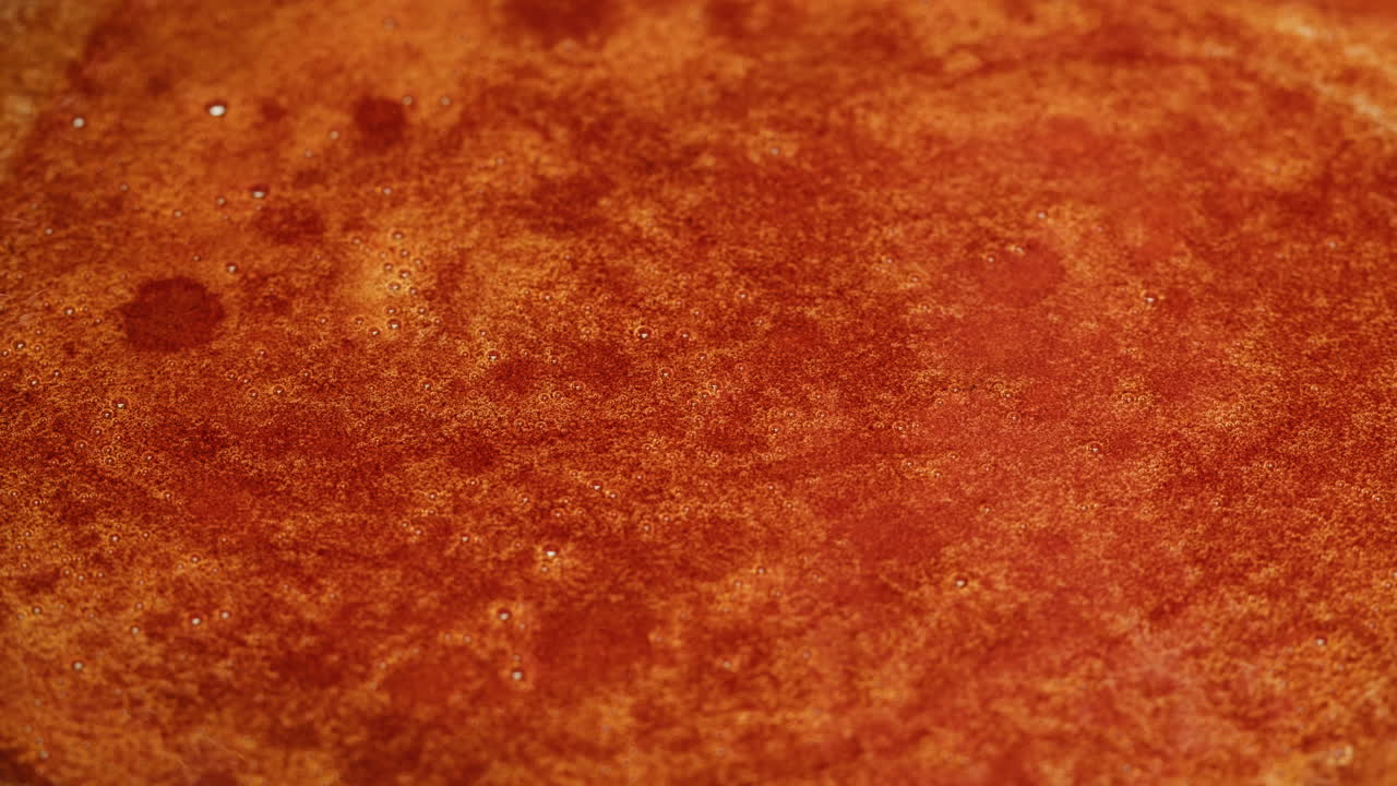 Close-up of a brown liquid