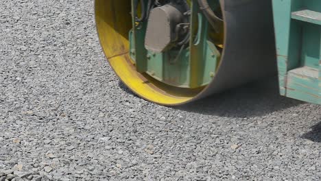 road roller on repairing of the road