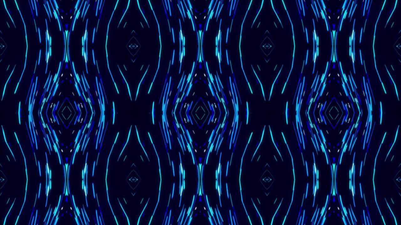 Abstract Blue and Black Geometric Pattern Background