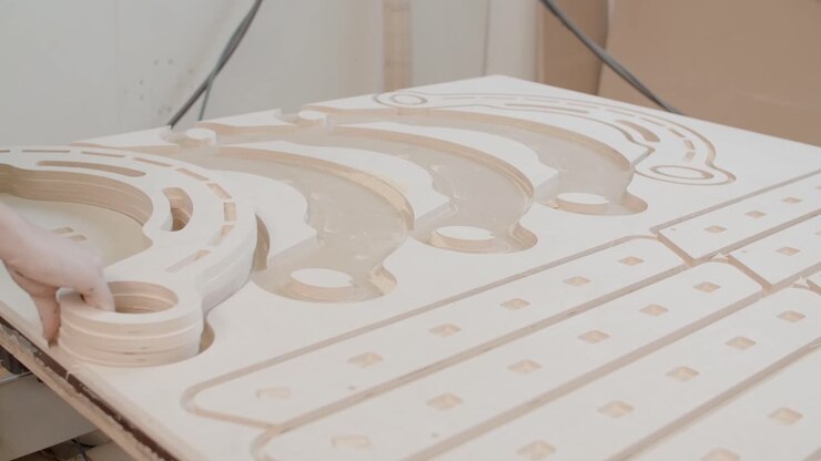 Woodworking Process: Precision Parts Assembly