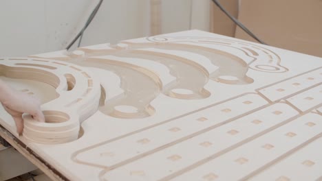 woodworking process: precision parts assembly
