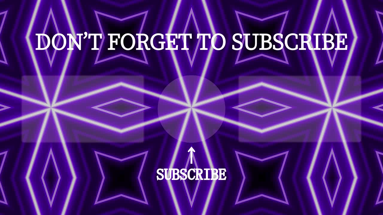 네온 표지판 패턴 엔드 카드 엔딩 스크린 모션 그래픽