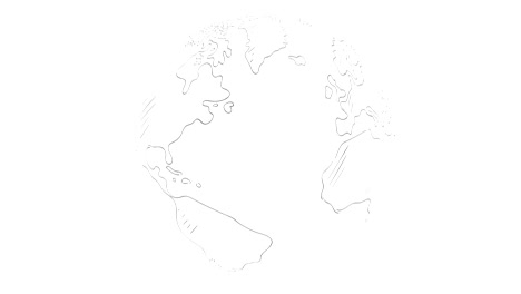 hand drawn rotating earth animation - seamless loop