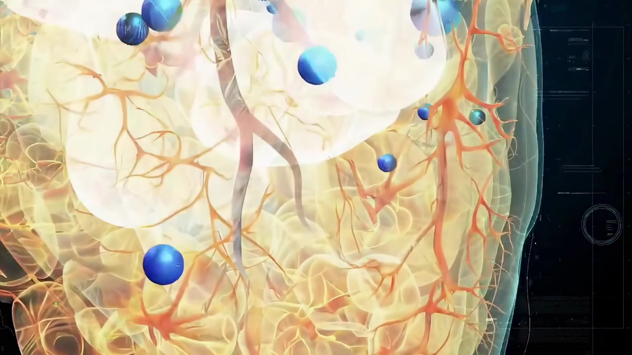 Animação Científica do Sistema Respiratório e Troca Gasosa nos Alvéolos