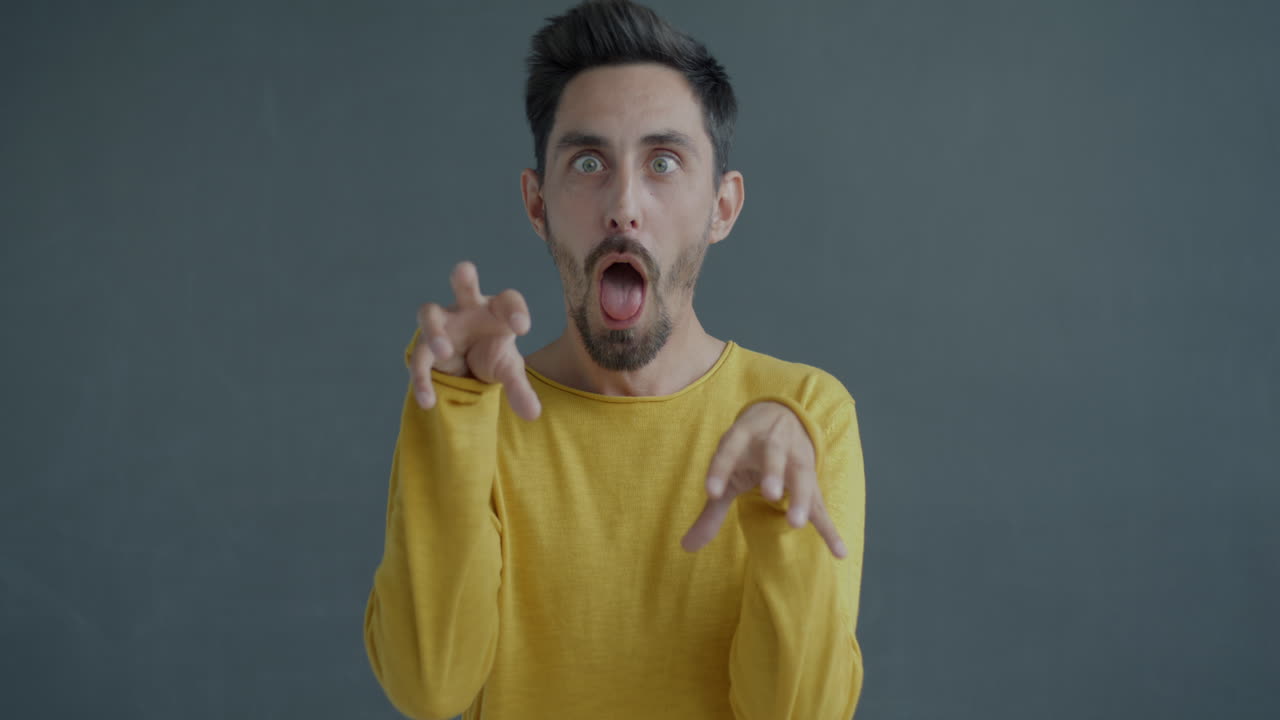 Man Making a Funny Expression