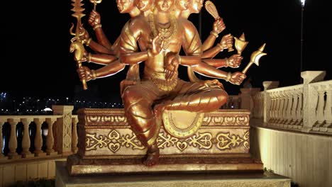 idol-of-hindu-holy-god-lord-shiva-at-outdoor-from-different-angle-video-is-taken-at-mahakaleshwar-mahakal-temple-corridor-ujjain-madhya-pradesh-india