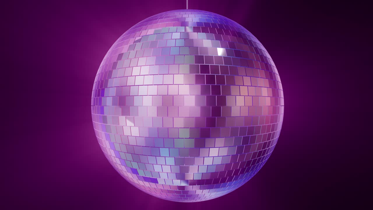 Animazione di sfondo con palla da discoteca.