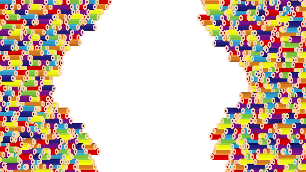 3d 가상 이소메트릭 셔플 웨이브 패턴, 교육 또는 비즈니스 서류 개념 디자인 일러스트레이션, 색 배경에 원활한 루핑 애니메이션, 복사 공간