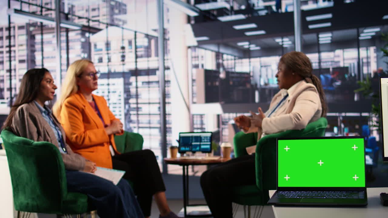 reunión de negocios en una oficina moderna