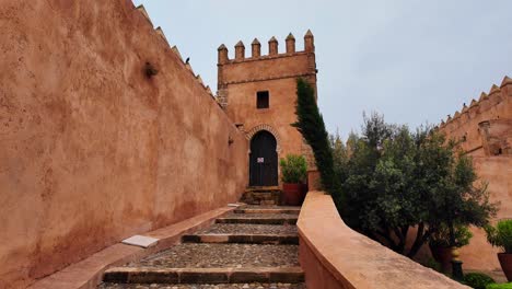 Andalusian-Gardens-public-garden-free-entrance-in-Rabat,-Morocco