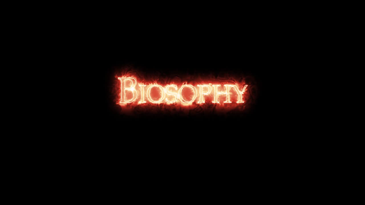 biosophy escrito con fuego. bucle