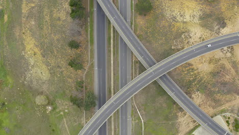 highway interchange aerial view