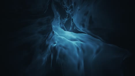 deep teal fluid abstract flame loop