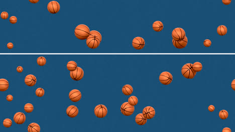 basketball ball bounce background loop-tile