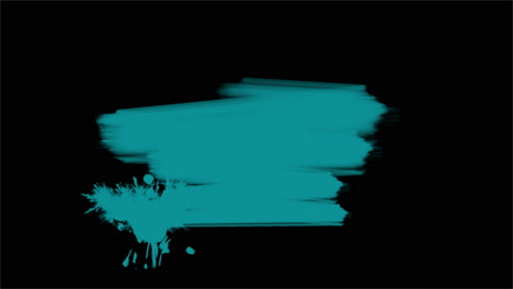 Splashing-blue-paint-brushes-on-black-gradient