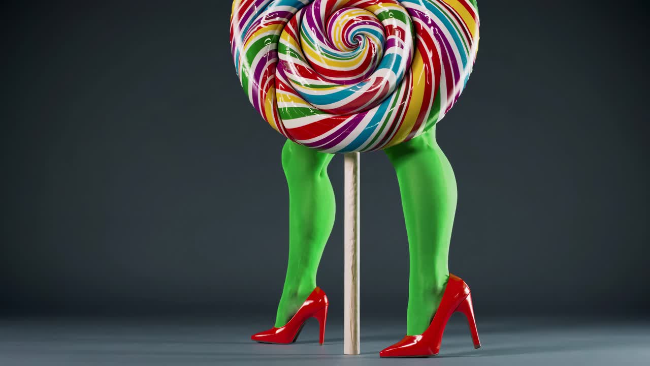 Gambe da Lecca-lecca Gigante con Tacchi Rossi