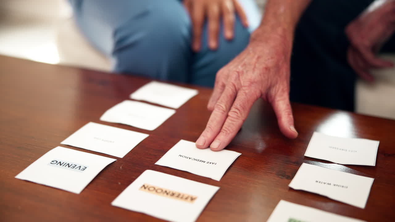 Daily Routine Task Cards for Elderly Care