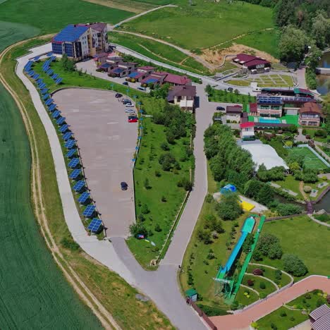 aerial view of recreational facilities