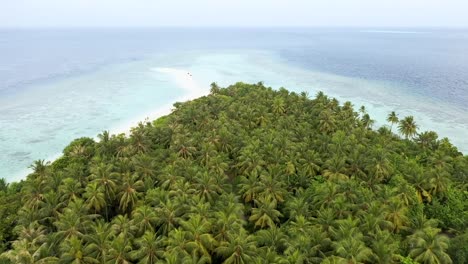 Vista-Aérea-De-La-Hermosa-Isla-De-Maldivas