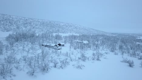 the open plains during winter in norway, near the swedish border