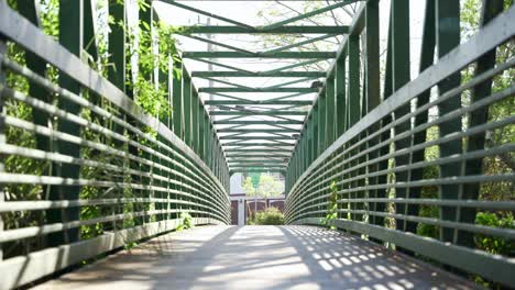 infinite bridge by the park in a sunny day