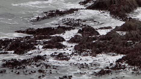 Olas-Rompiendo-En-La-Costa-Rocosa