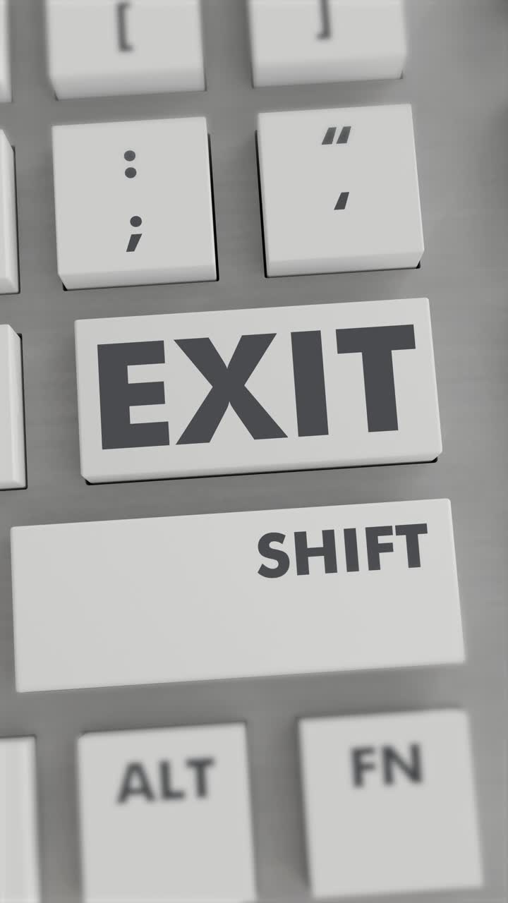 EXIT BUTTON PRESSING ON KEYBOARD Vertical Video