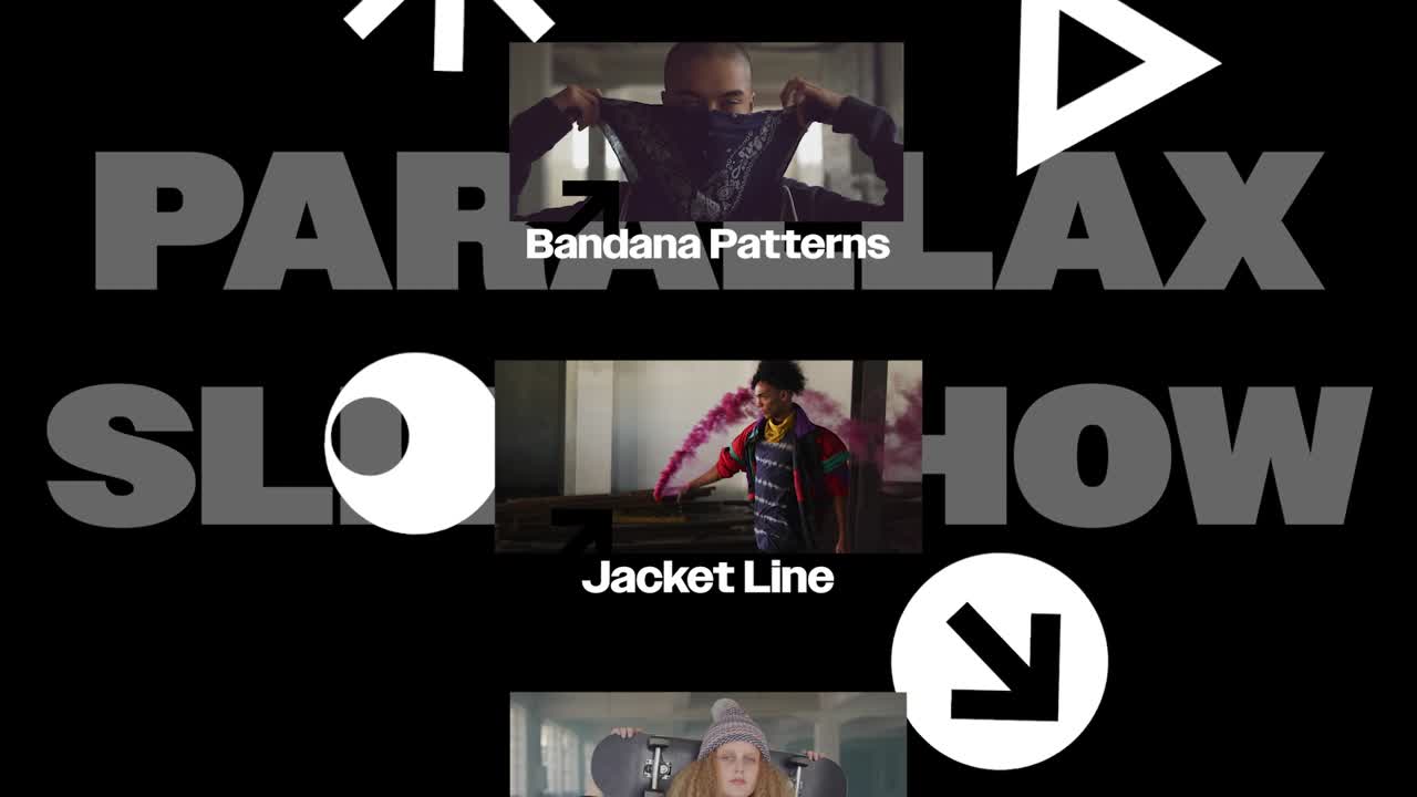 Dynamic Slideshow Featuring Diverse Young People and Fashion