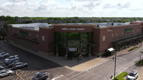 aerial view of whole foods market
