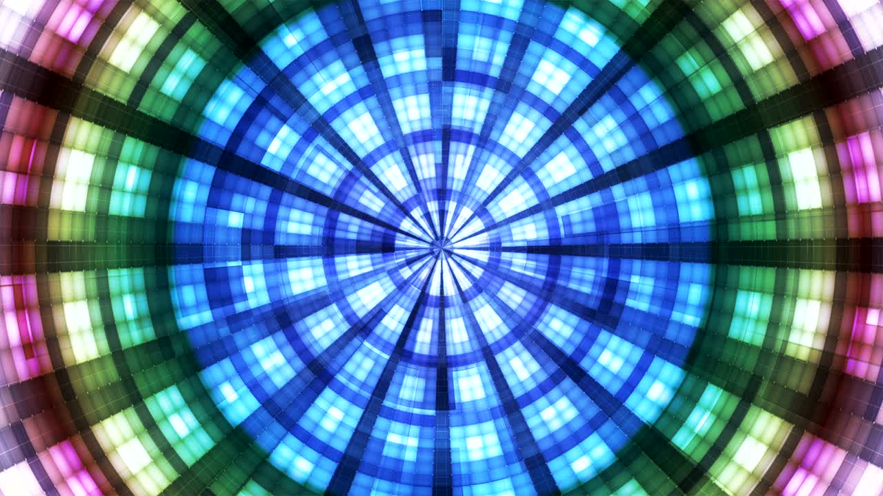 Twinkling Hi-Tech Grunge Flame Tunnel, Multi Color, Corporate