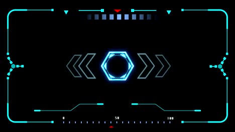 hud elementos futuristas monitor objetivo interfaz de control de usuario panel de pantalla