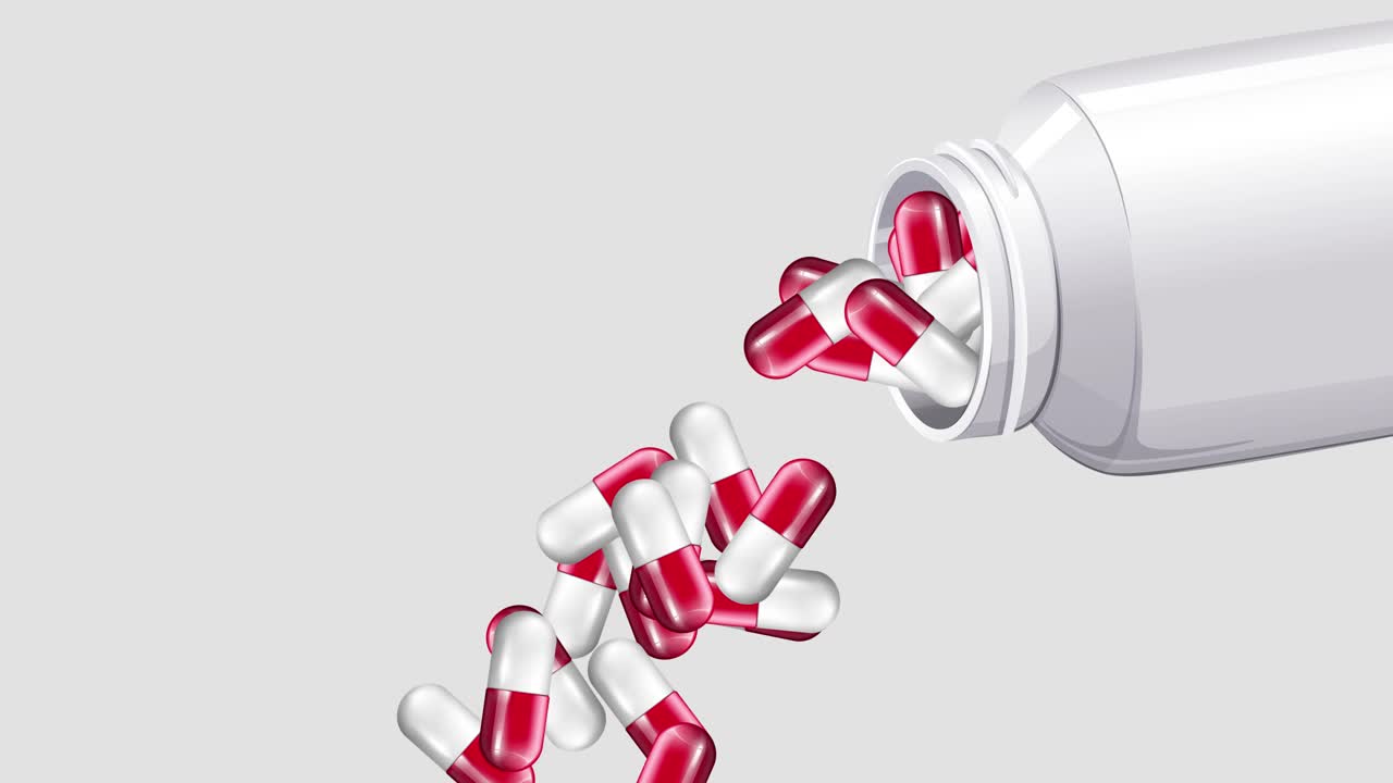 색 병에서 흘러내리는 은