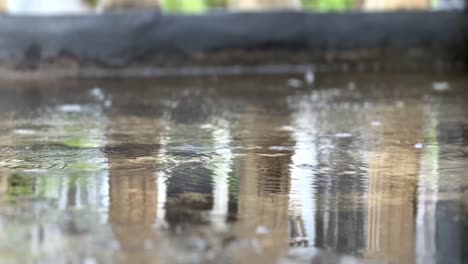 Wasserpfützen,-Wenn-Es-Regnet.-Regenzeit