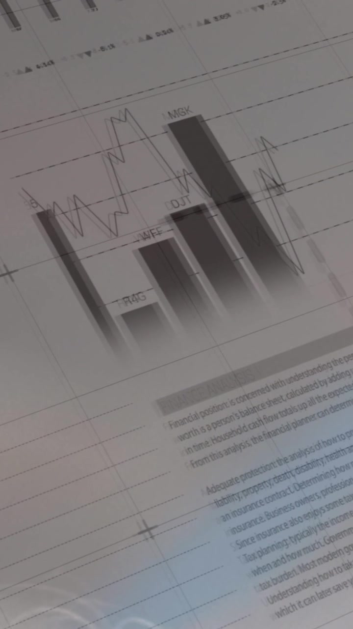 Animation of data processing on white background