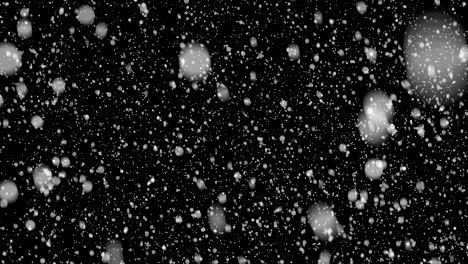 falling snowflakes animation 4k video, loopable