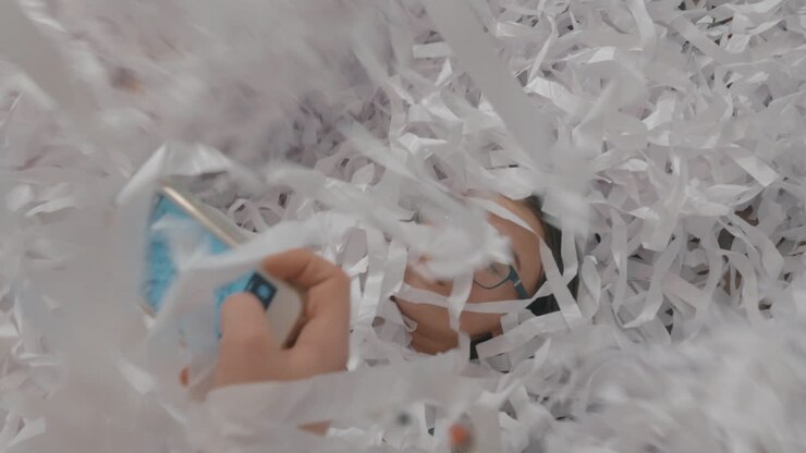 Getting nice shot at paper party for kids