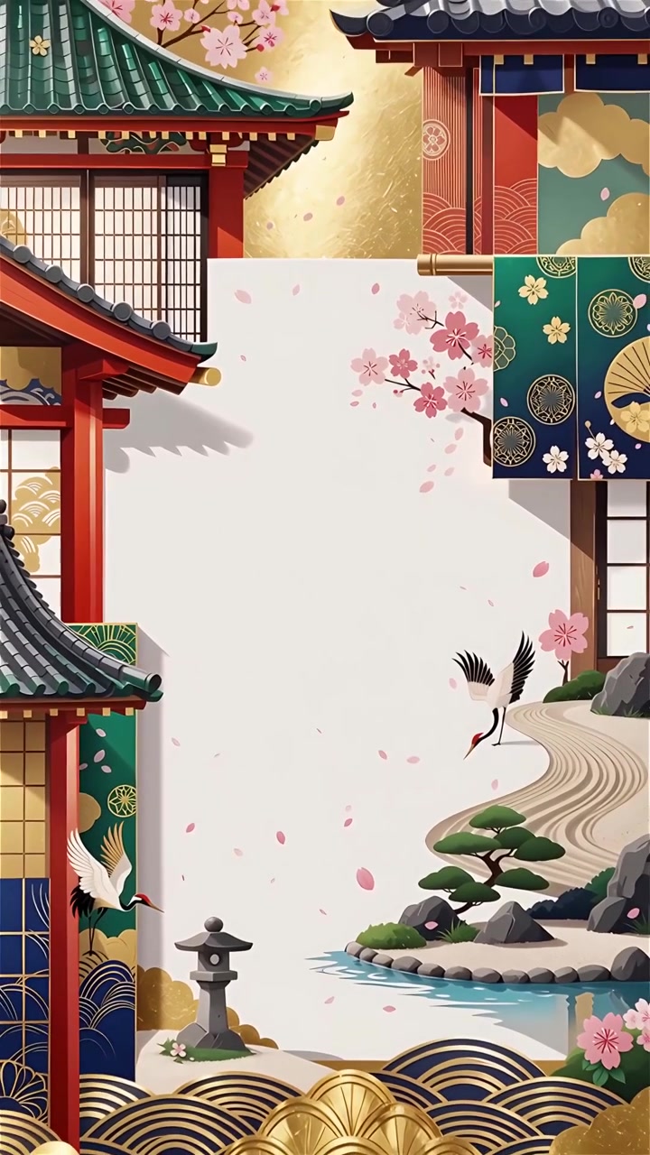 Sfondo Animato Cultura Giapponese 4K