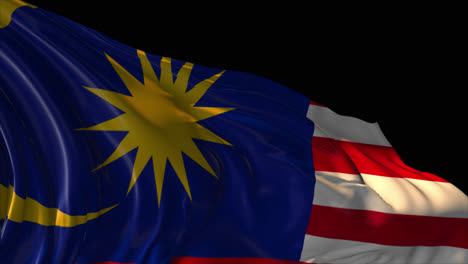 waving flag of malaysia