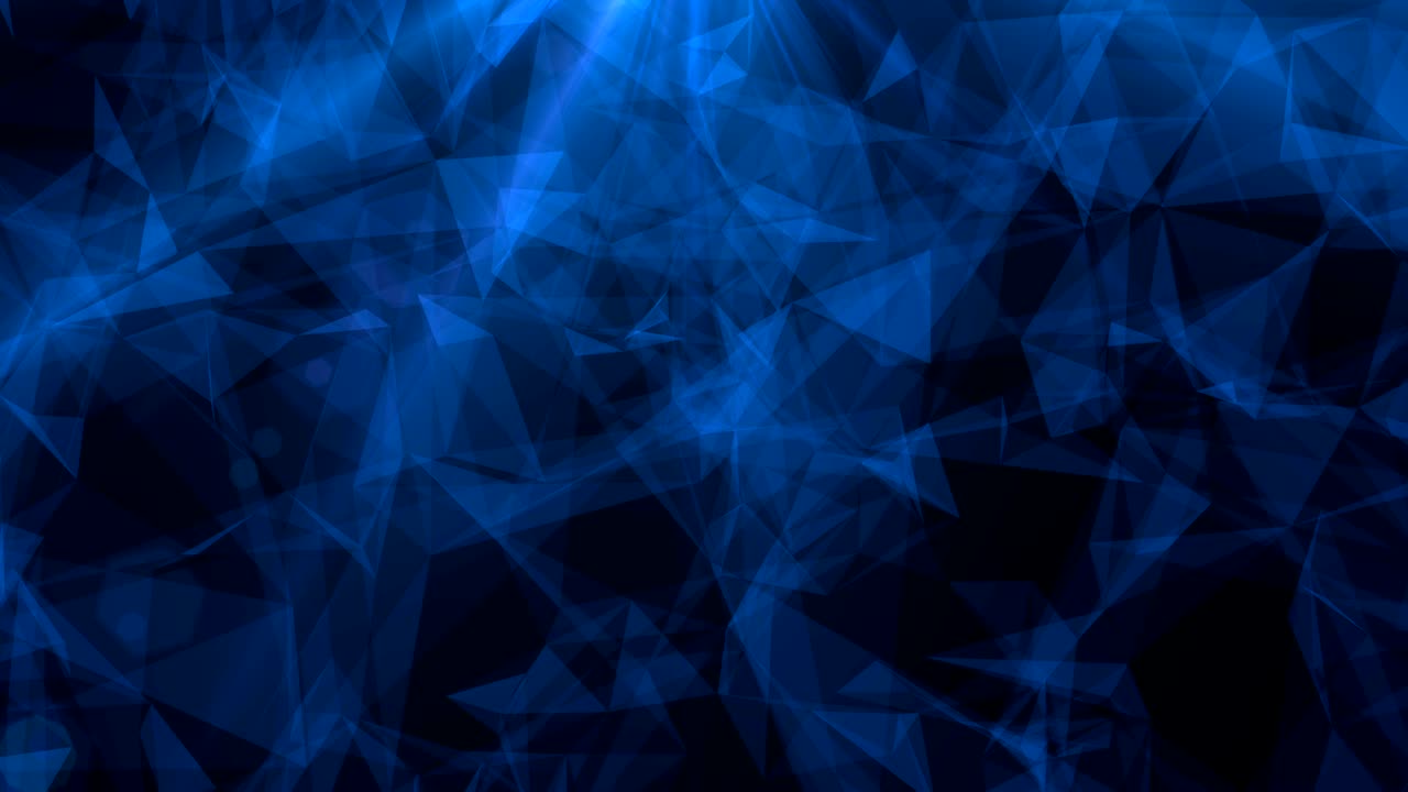 triángulos abstractos de bucle de fondo con luz