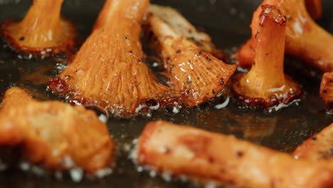 fried chanterelle mushrooms
