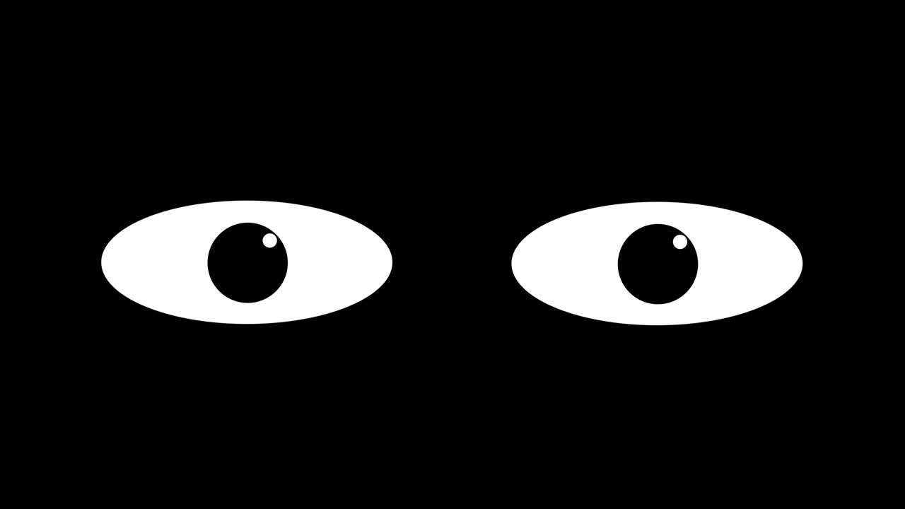 Cartoon eyes blinking.