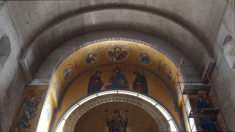 stunning mosaics and architecture inside a beautiful orthodox cathedral