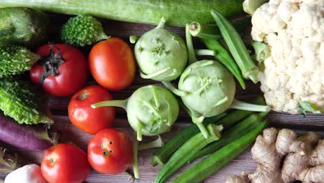 variedad de verduras frescas